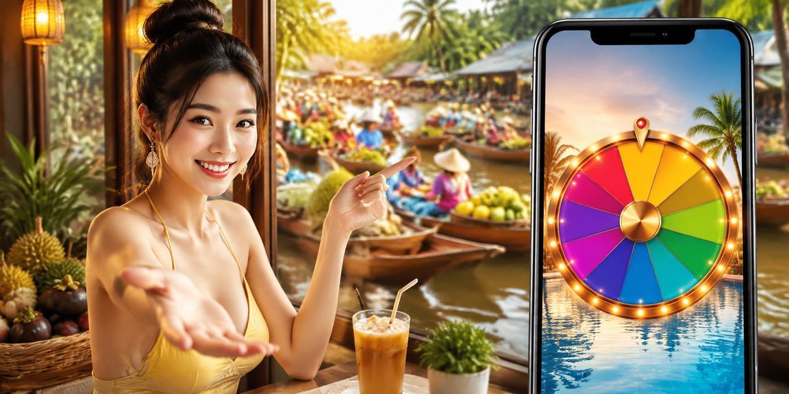 Người chơi tại vùng Mekong thưởng thức cà phê và trải nghiệm roulette trên thiết bị di động